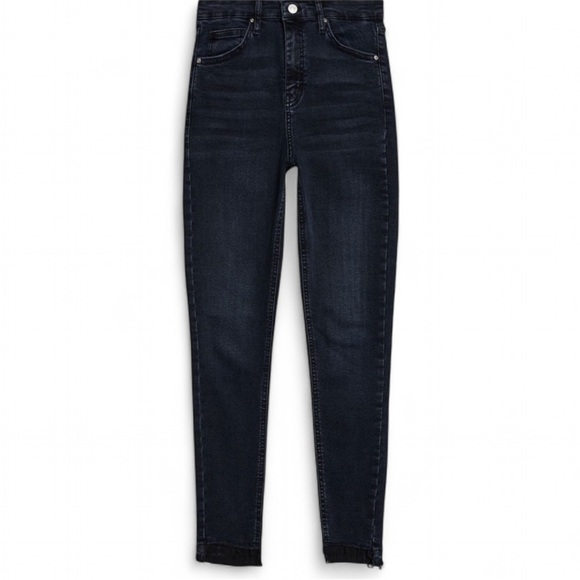 Topshop Jaime Step Hem Skinny Jeans Dark Wash Size 25 - Picture 6 of 9